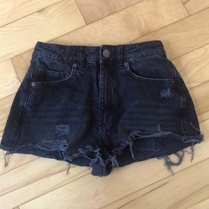 Black jean shorts, size small from Garage